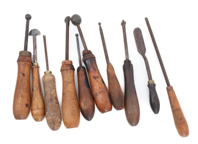 GROUP OF SMALL BALL IRONS AND MORE