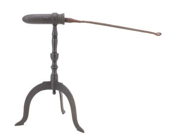 GOFFERING IRON ON TRIPOD BASE