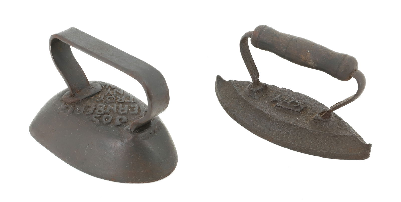 (2) EARLY SAD IRONS (1 of 3)