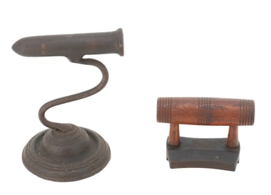 SMALL SIZE GOFFERING IRON AND HAT IRON
