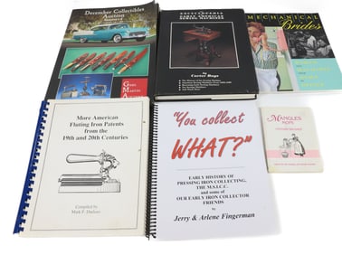 LOT OF IRON REFERENCE BOOKS, CATALOGS, JOURNALS