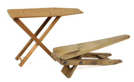 (2) SMALL WOODEN IRONING BOARDS