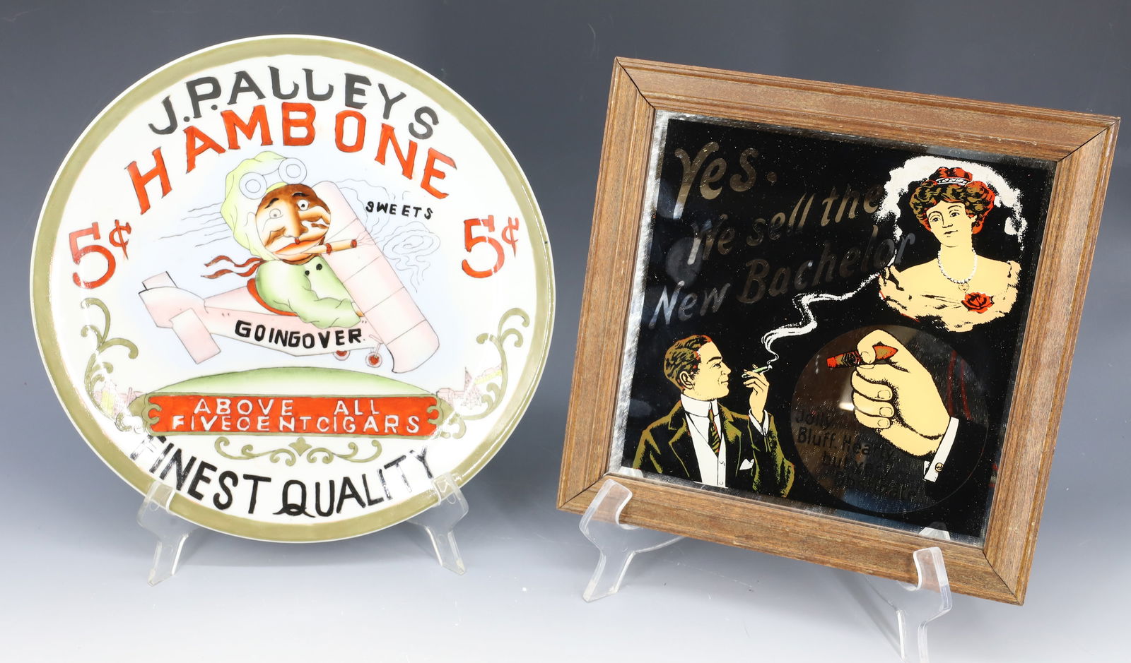 (2) CIGAR ADVERTISING ITEMS (1 of 5)