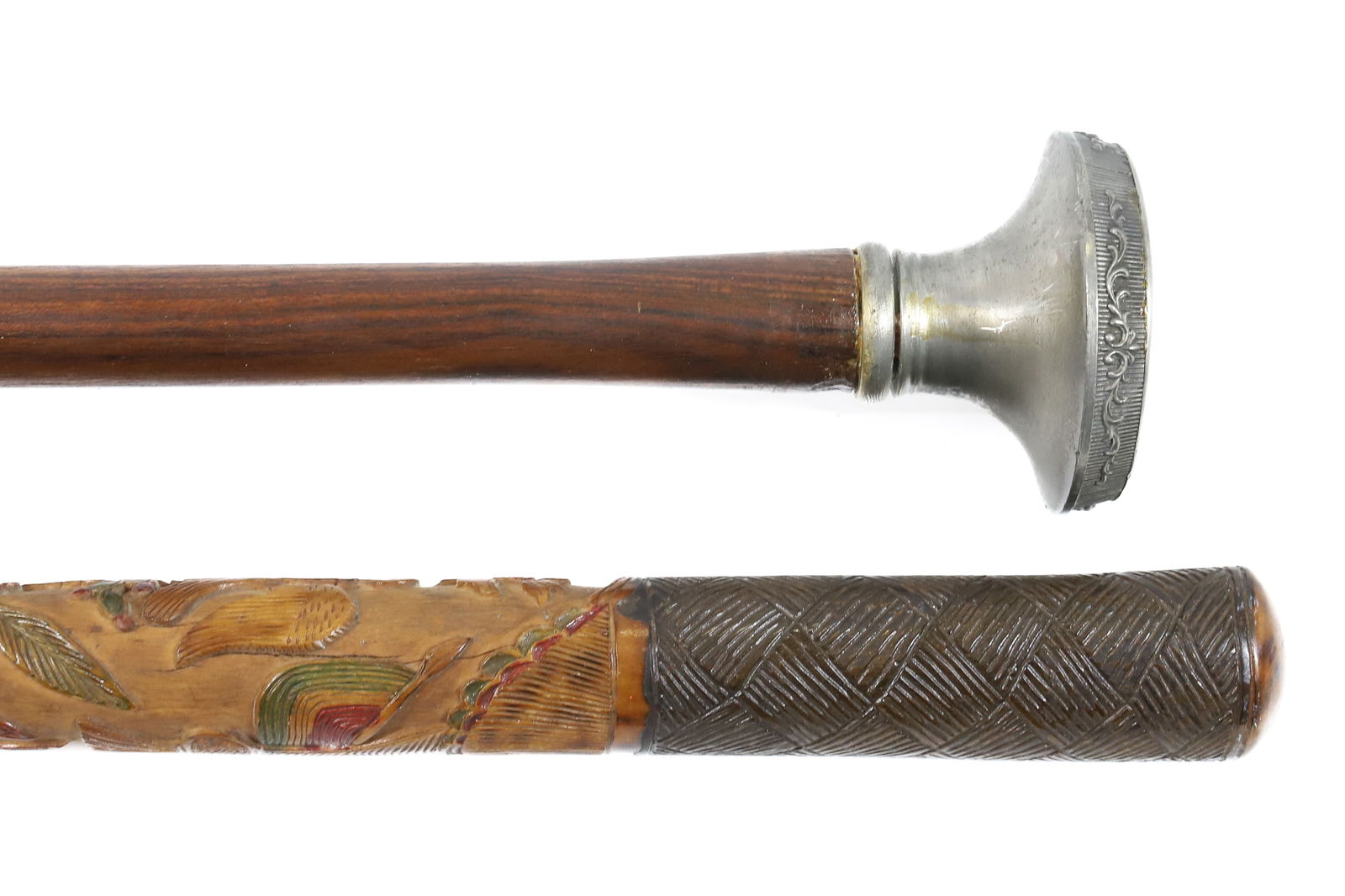 (2) ANTIQUE WALKING STICKS, CANES (1 of 6)