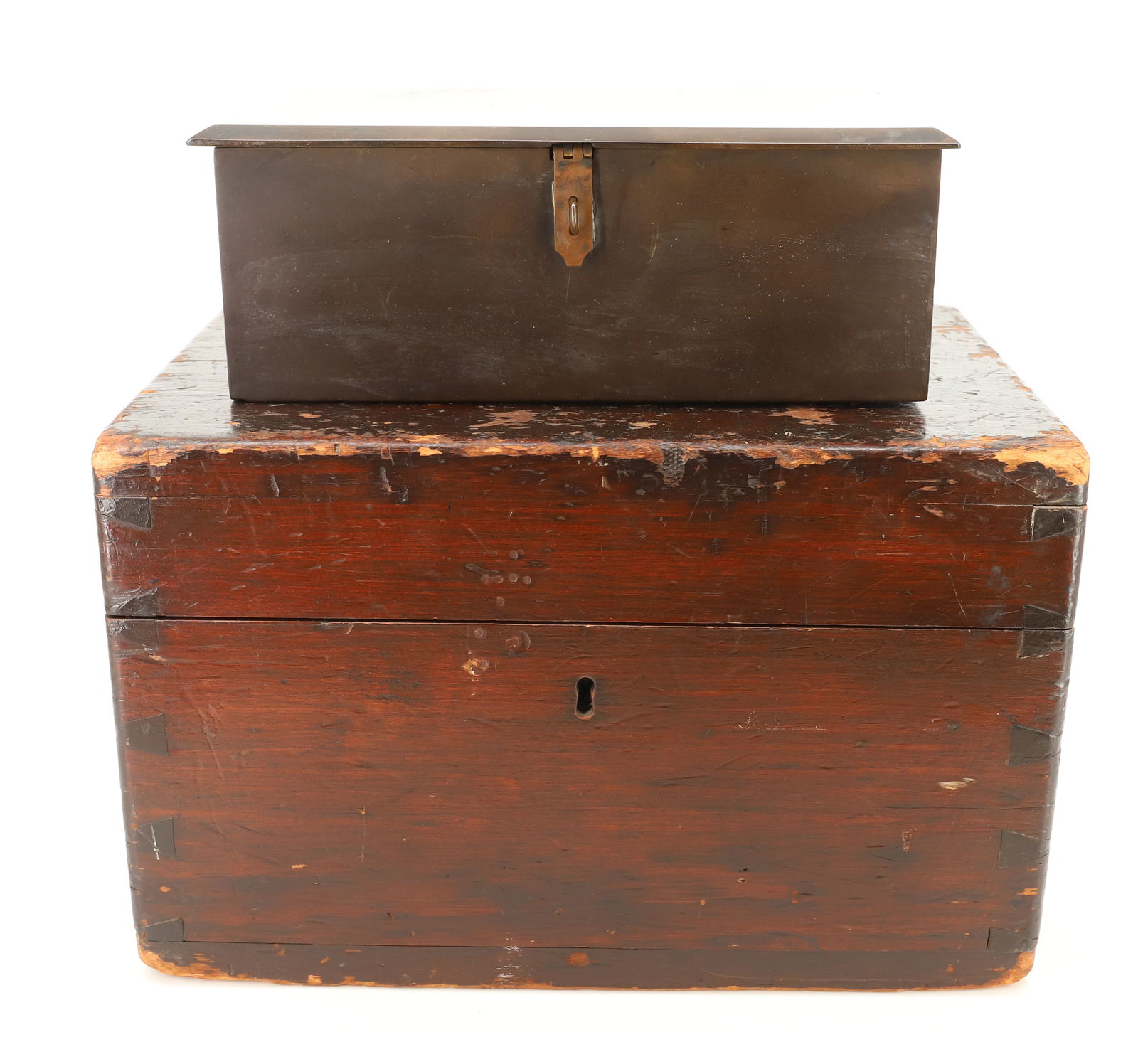 19TH C. WOODEN BOX (1 of 10)