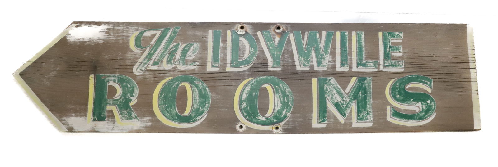 PAINTED WOODEN ARROW SIGN (1 of 3)