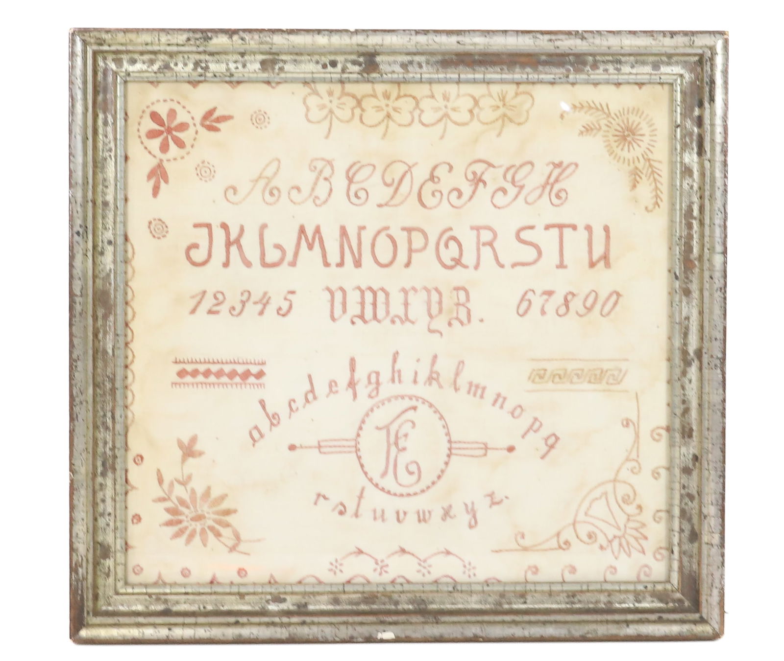 19TH C. HAND STITCHED SAMPLER (1 of 4)