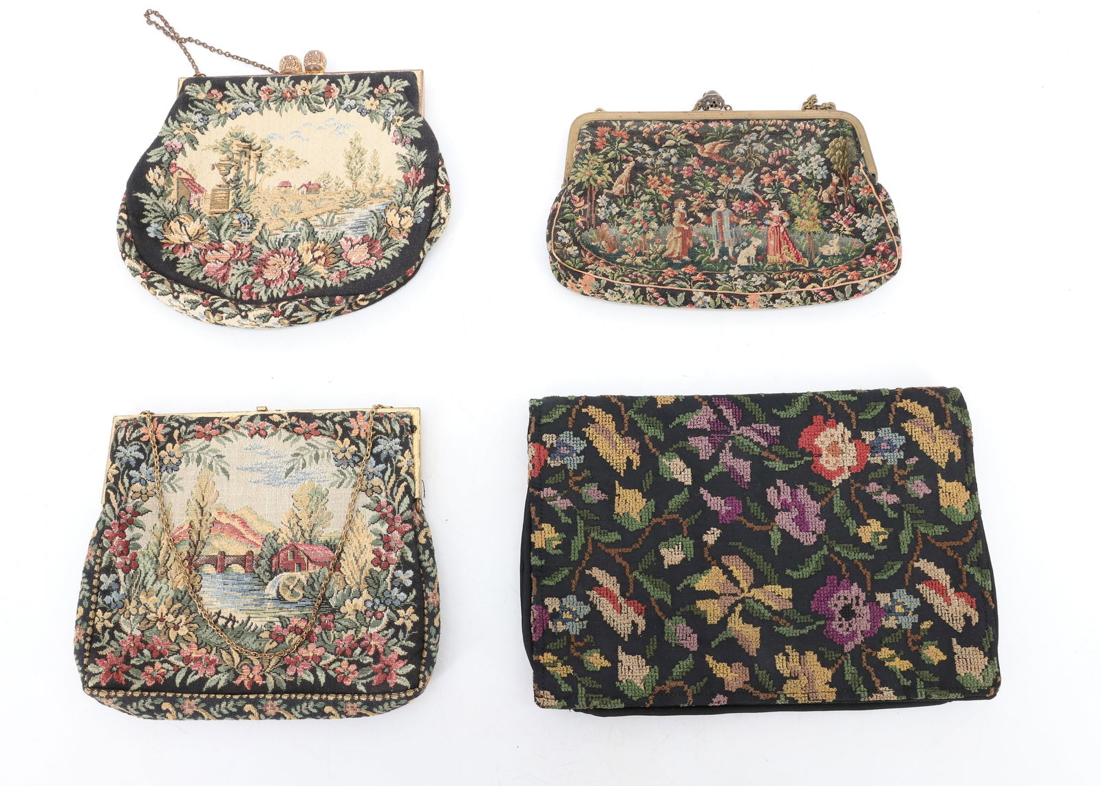 LOT OF VINTAGE TAPESTRY PURSES (1 of 5)