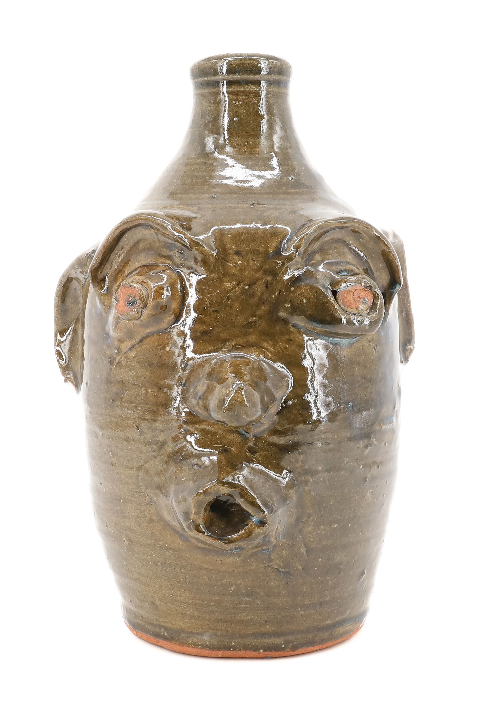JIMMY WILSON POTTERY FACE JUG (1 of 6)