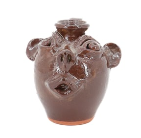 JACK MANESS MINIATURE POTTERY FACE JUG