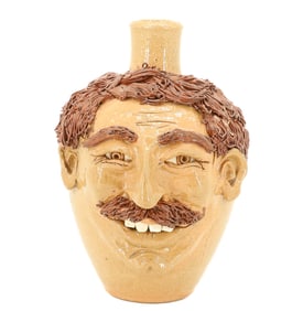 SANDY COLE POTTERY FACE JUG
