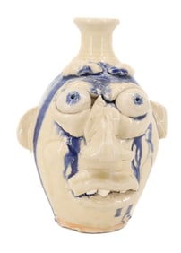 POTTERY FACE JUG