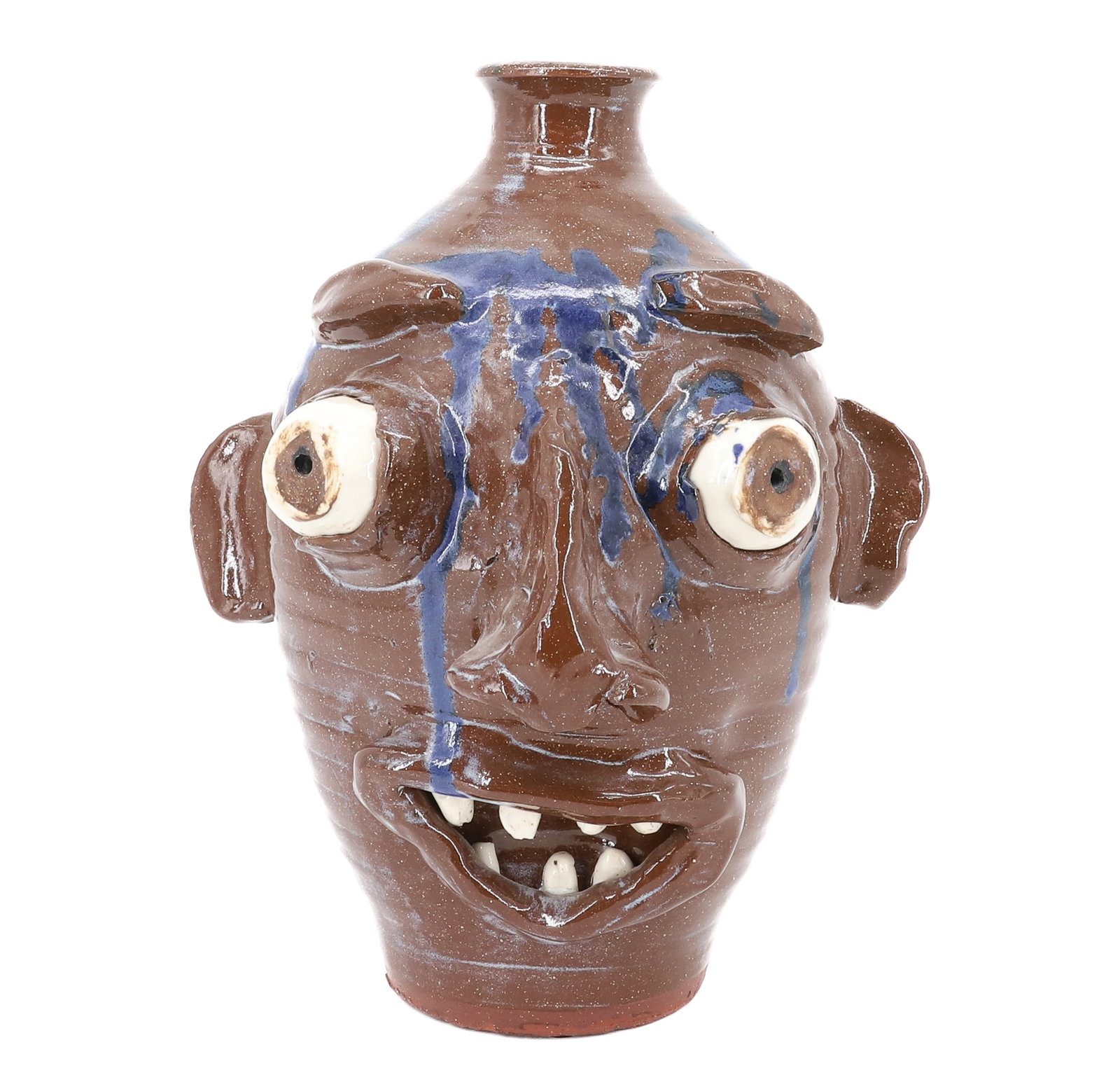 KIT VANERWAL POTTERY FACE JUG (1 of 6)