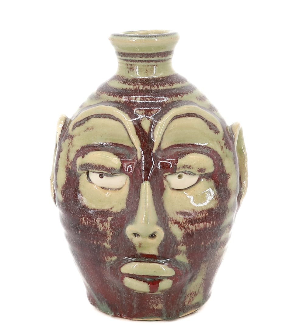 EILEEN ZAMBARDA POTTERY FACE JUG (1 of 6)