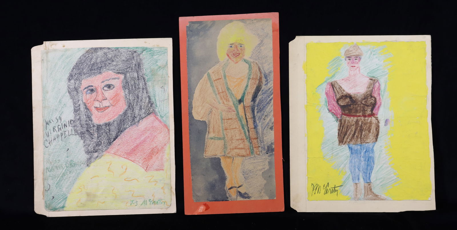 (3) JUSTIN MCCARTHY FASHION DRAWINGS (1 of 5)