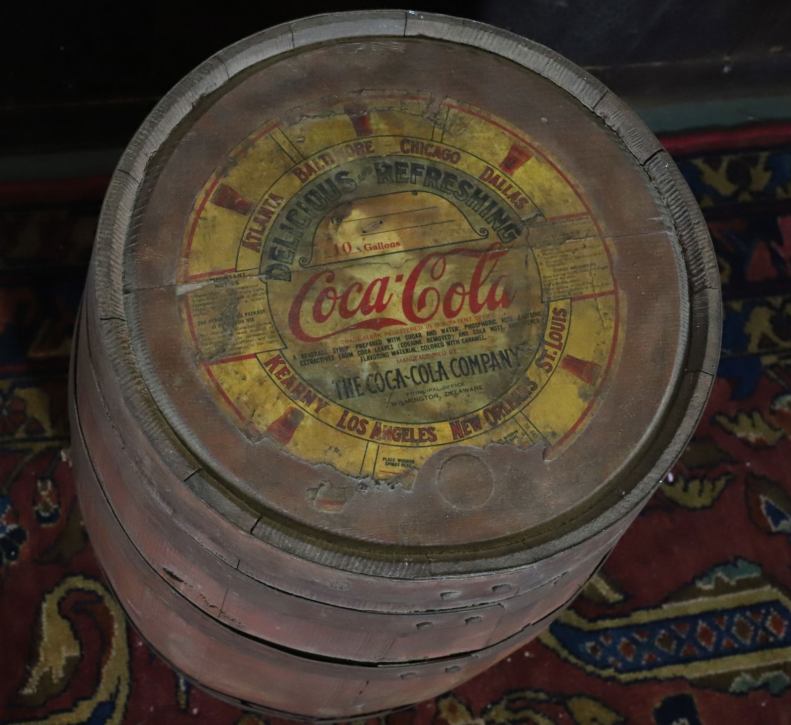 COCA-COLA WOODEN BARREL (1 of 4)