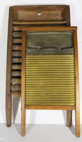 (2) ANTIQUE LAUNDRY WASHBOARDS