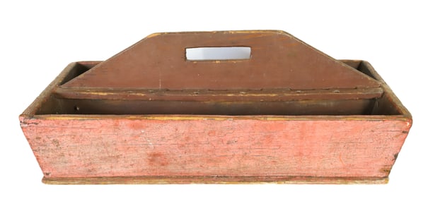PAINTED WOODEN TOOL CARRIER