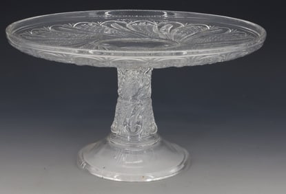 EAPG "FEATHERED" CAKE STAND