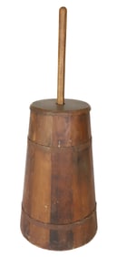 WOODEN BUTTER CHURN