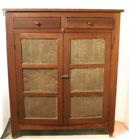TWO-DOOR COUNTRY PIE SAFE