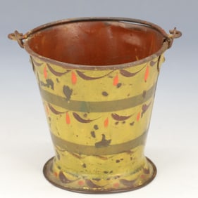 MINIATURE TOLEWARE PAIL, BUCKET