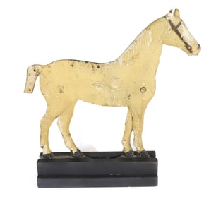 CAST IRON HORSE WINDMILL WEIGHT
