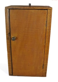 PAINT DECORATED ONE DOOR CABINET
