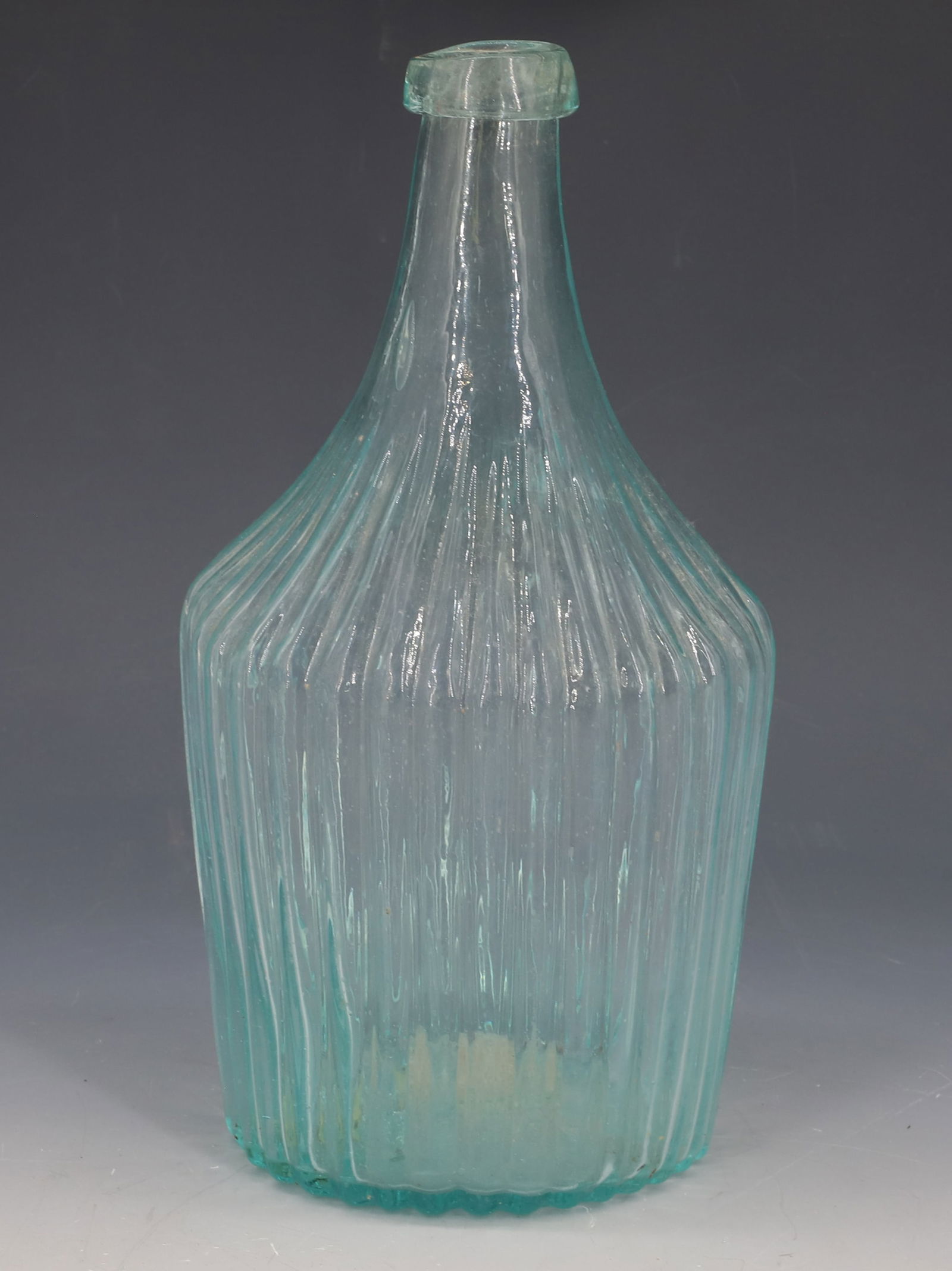 RIBBED BLOWN GLASS BOTTLE (1 of 6)