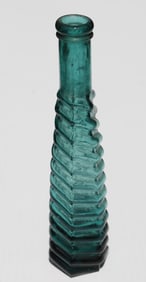 GREEN STICKNEY & POOR PEPPER SAUCE BOTTLE