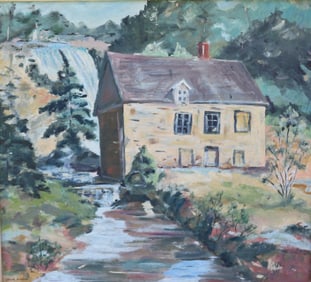 ESTHER BLOOMER OIL ON BOARD