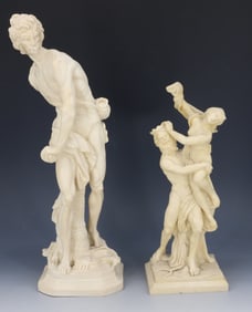(2)  VINTAGE CLASSICAL SCULPTURES