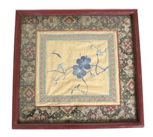 CHINESE SILK EMBROIDERY PANEL