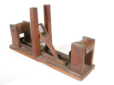 19TH C. WOODEN TAPE LOOM