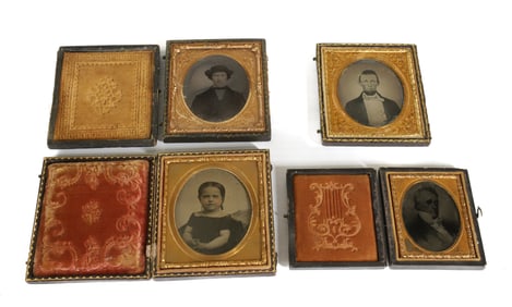 LOT OF (4) AMBROTYPES