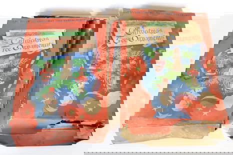 (2) BOXES OF VINTAGE CHRISTMAS TREE ORNAMENTS, TAVERN CANDLES: ONE DOZEN IN EACH BOX. FROM THE MAKERS OF TAVERN CANDLES (SOCONY VACUUM). ORNAMENTS ARE 3". PLEASE READ CAREFULLY &#226;&#8364;&#8220; THIS IS AN IN-PERSON & ON-LINE AUCTION. SALE IS LOCATED IN HARMON