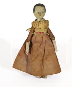 EARLY WOODEN JOINTED DOLL