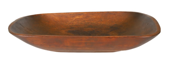 CARVED WOODEN TRENCHER