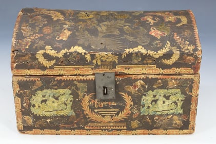 FOLK ART DECORATED BOX