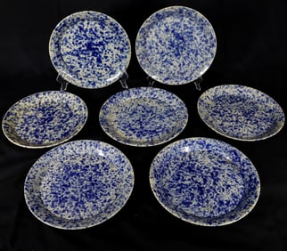 (7) BENNINGTON POTTERY PLATES