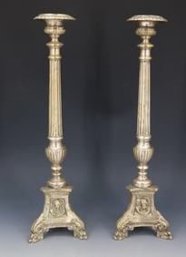PAIR OF FRENCH CANDLESTICKS
