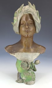 ART NOUVEAU BUST OF A WOMAN