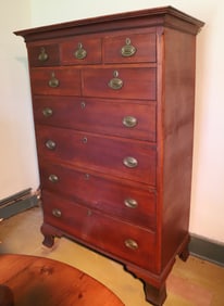CHIPPENDALE HIGH CHEST OF DRAWERS