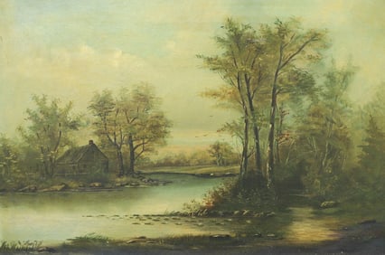 M. WAGNER OIL ON CANVAS