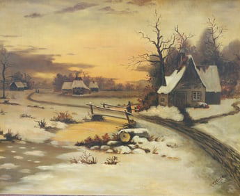 M. WAGNER OIL ON CANVAS