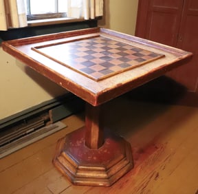 FOLK ART GAME TABLE