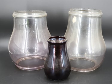 LOT OF LANTERN GLASS GLOBES