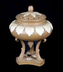 ANTIQUE ENGLISH PORCELAIN CENSER