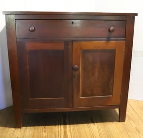 19TH C. SHERATON JAM CUPBOARD