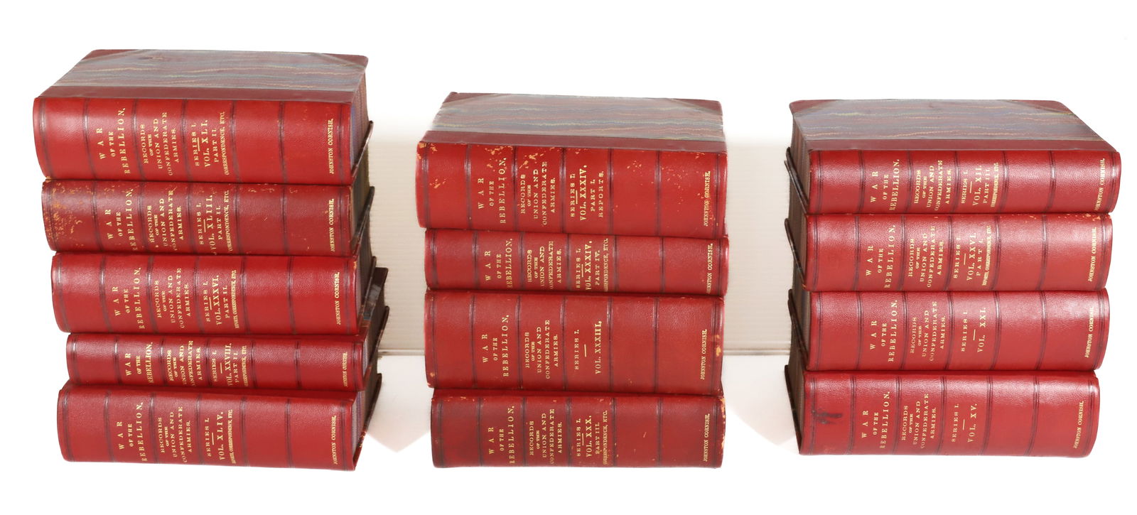 LOT OF "WAR OF THE REBELLION"  BOOK VOLUMES (1 of 8)